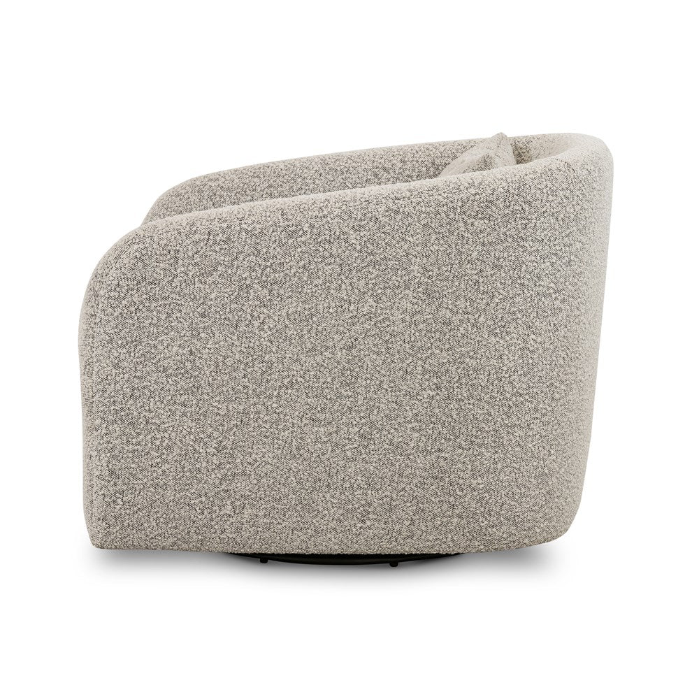 Topanga Swivel Chair-Four Hands-FH-106008-009-Lounge ChairsKnoll Domino Fabric-6-France and Son
