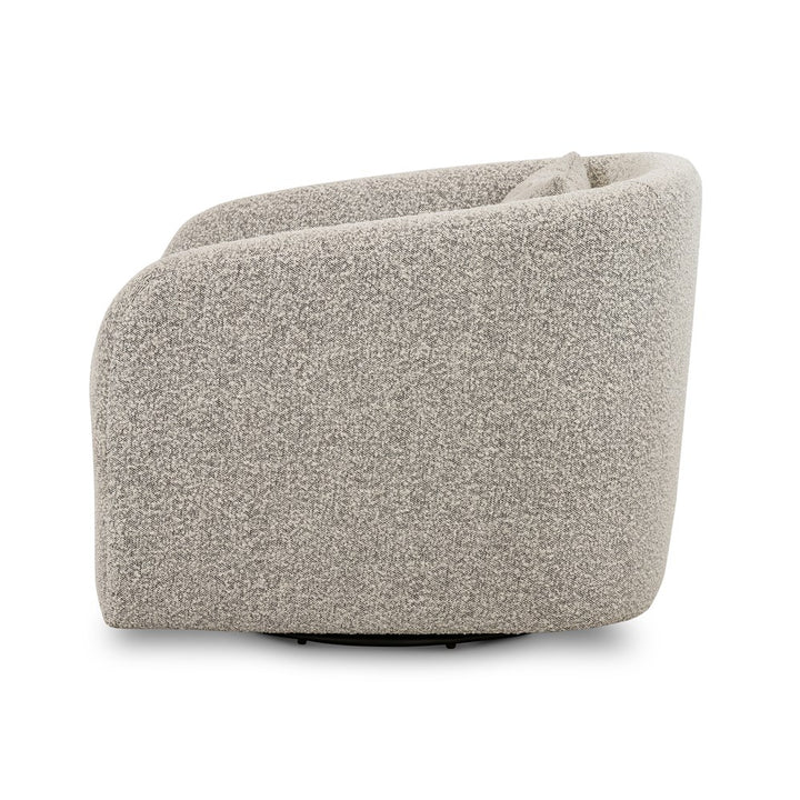Topanga Swivel Chair-Four Hands-FH-106008-009-Lounge ChairsKnoll Domino Fabric-6-France and Son