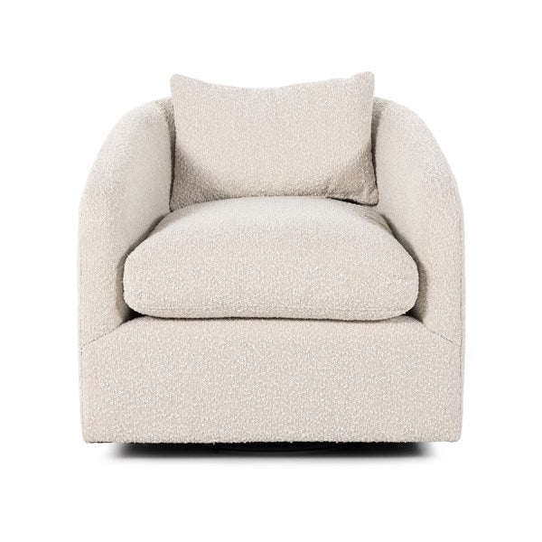 Topanga Swivel Chair-Four Hands-FH-106008-009-Lounge ChairsKnoll Domino Fabric-5-France and Son