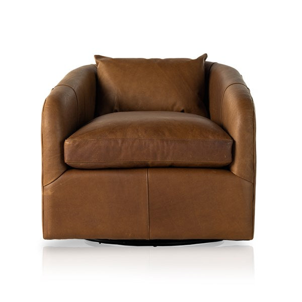 Topanga Swivel Chair-Four Hands-FH-106008-009-Lounge ChairsKnoll Domino Fabric-16-France and Son