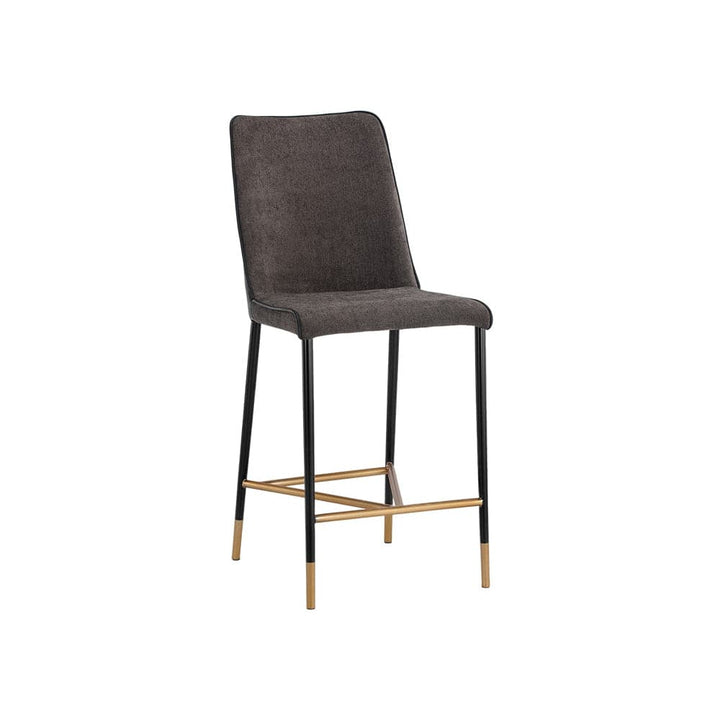 Klaus Counter Stool - Black - Sparrow Grey / Napa Black-Sunpan-SUNPAN-106037-Bar Stools-1-France and Son