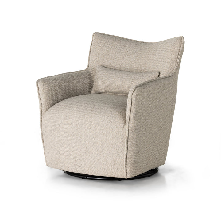 Kimble Swivel Chair-Four Hands-FH-106086-016-Lounge ChairsFallon Linen-12-France and Son