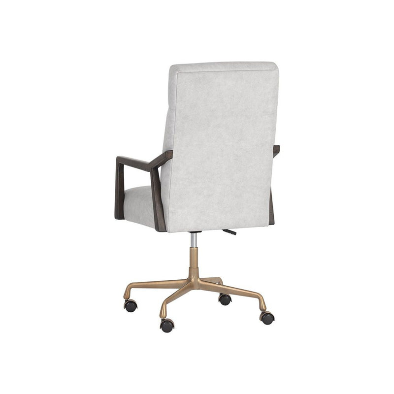 Collin Office Chair-Sunpan-SUNPAN-106090-Task ChairsCortina Black Leather-21-France and Son