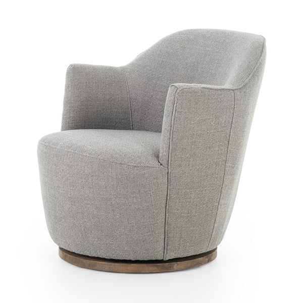 Aurora Swivel Chair-Four Hands-FH-106102-025-Lounge ChairsGibson Silver-20-France and Son
