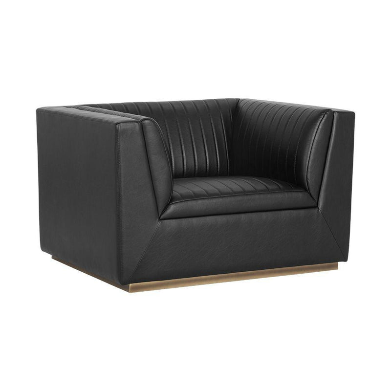 Bradley Armchair-Sunpan-SUNPAN-106136-Lounge Chairsvintage black-1-France and Son