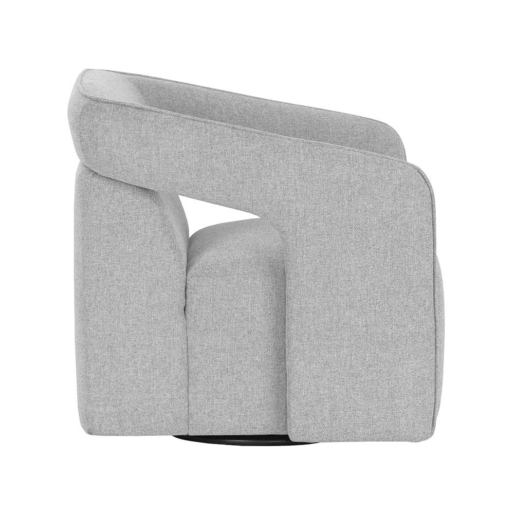 Kendrick Swivel Chair-Sunpan-SUNPAN-105921-Lounge ChairsBlack-12-France and Son