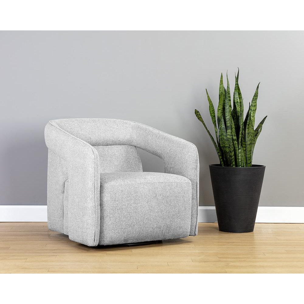 Kendrick Swivel Chair-Sunpan-SUNPAN-105921-Lounge ChairsBlack-3-France and Son