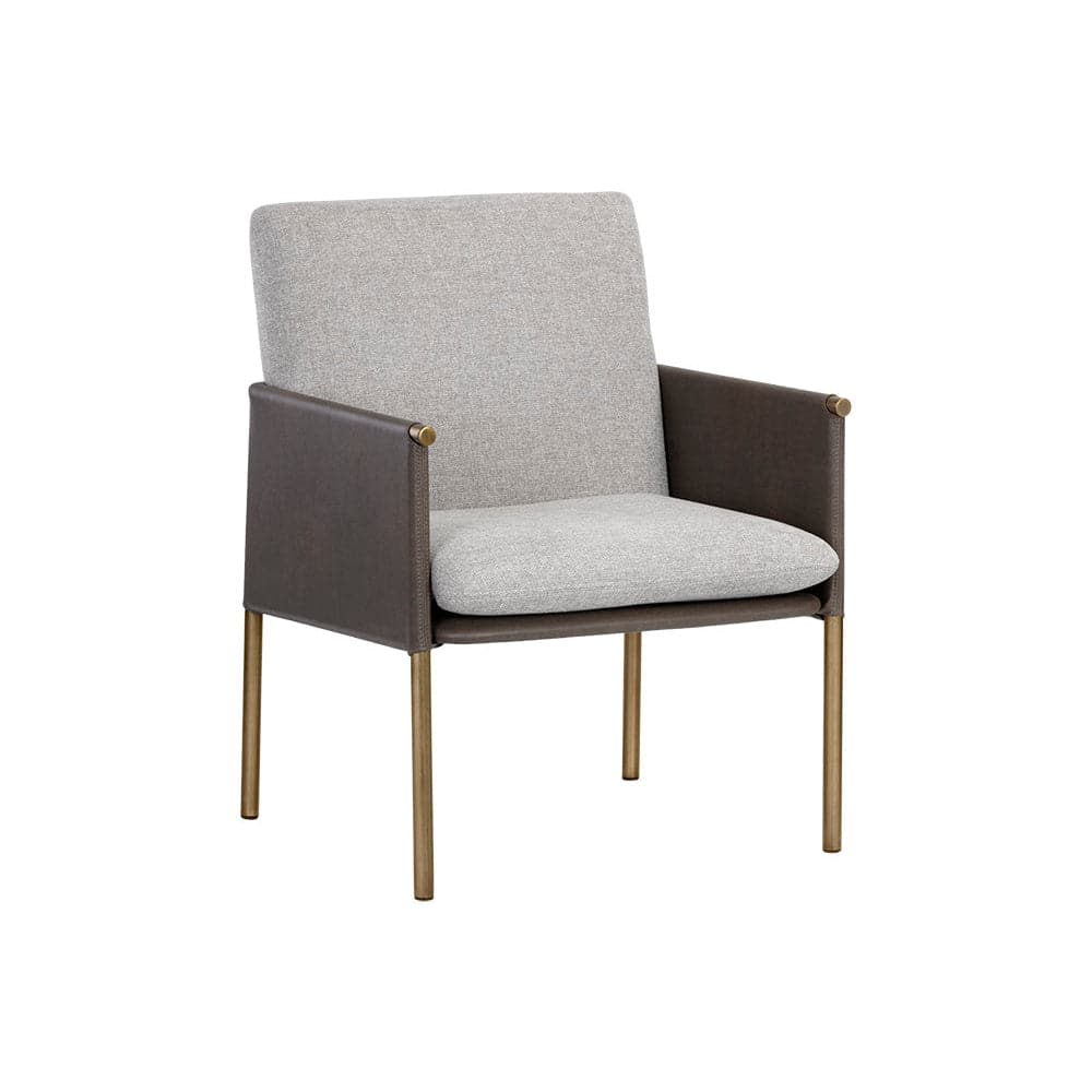 Bellevue Lounge Chair-Sunpan-SUNPAN-106183-Lounge ChairsBelfast Heather Grey / Bravo Ash-2-France and Son