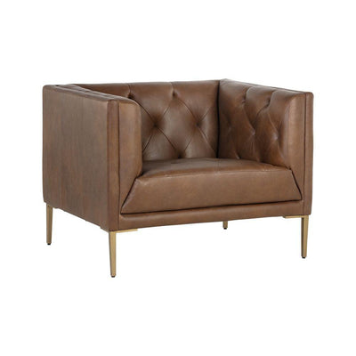 Westin Armchair-Sunpan-SUNPAN-106288-Lounge ChairsVintage Caramel Leather-17-France and Son