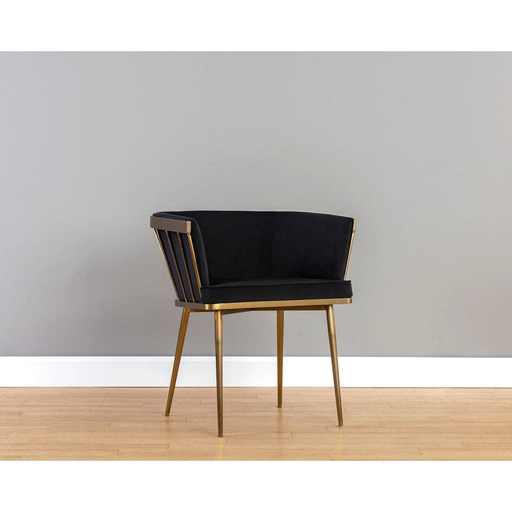 Caily Dining Armchair-Sunpan-SUNPAN-106415-Dining ChairsAbbington Black-3-France and Son