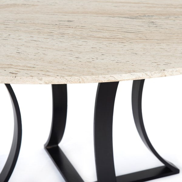 Gage Dining Table-Four Hands-FH-106460-003-Dining Tables48" / Dark Kettle Black-9-France and Son