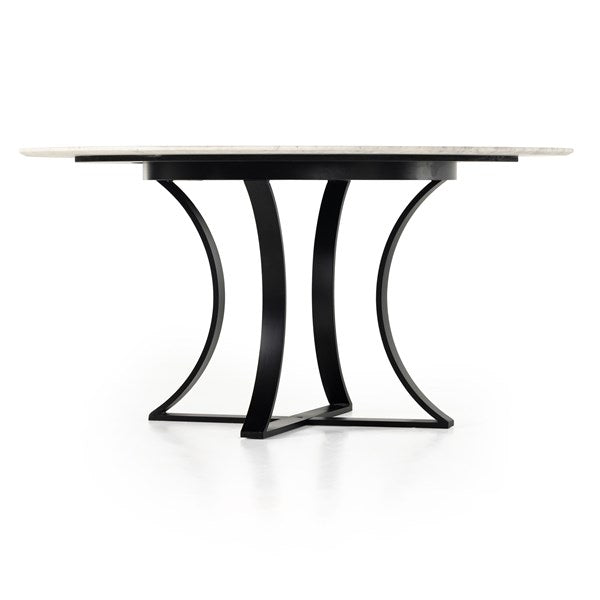 Gage Dining Table-Four Hands-FH-106460-003-Dining Tables48" / Dark Kettle Black-17-France and Son