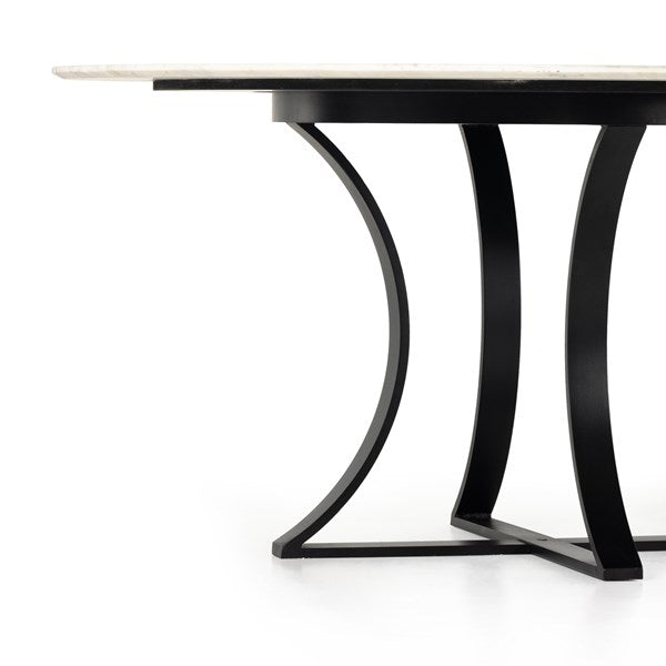 Gage Dining Table-Four Hands-FH-106460-003-Dining Tables48" / Dark Kettle Black-18-France and Son