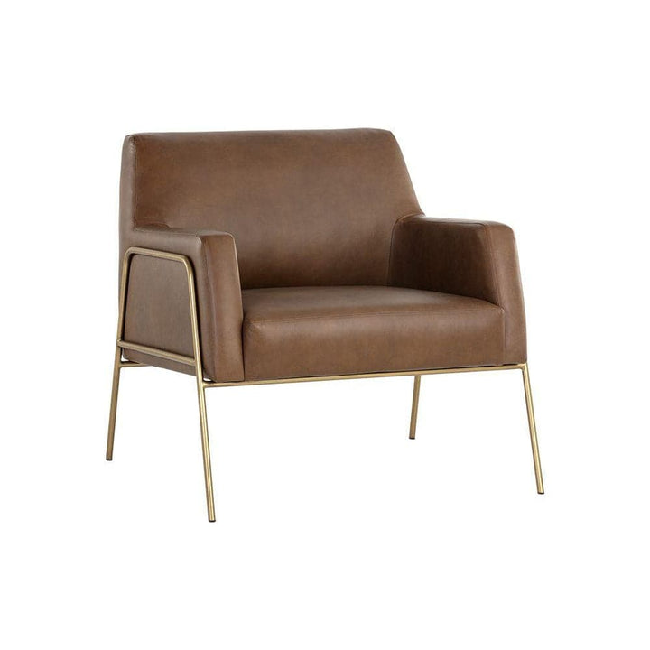 Cybil Lounge Chair-Sunpan-SUNPAN-106457-Lounge Chairsvintage caramel-Leather-18-France and Son