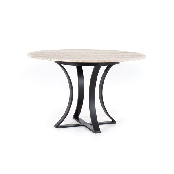 Gage Dining Table-Four Hands-FH-106460-003-Dining Tables48" / Dark Kettle Black-1-France and Son
