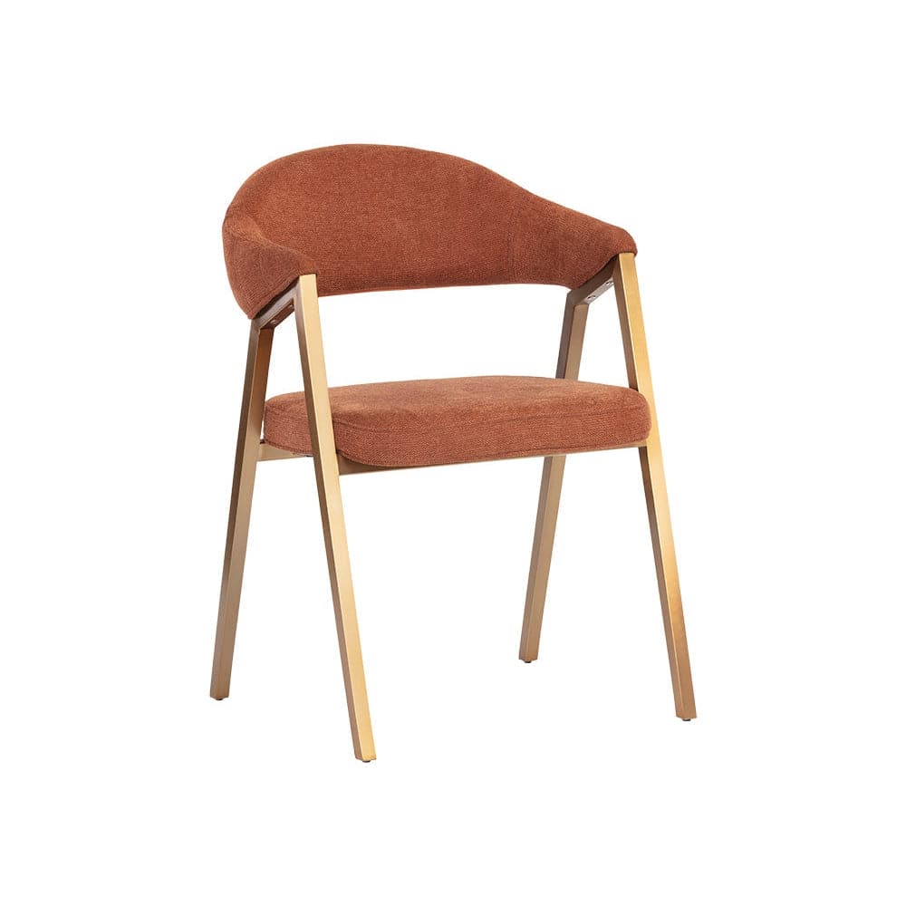 Burgos Dining Armchair-Sunpan-SUNPAN-106476-Dining ChairsBelfast Rust-3-France and Son