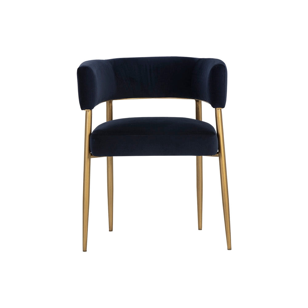 Maestro Dining Armchair - Abbington Navy-Sunpan-SUNPAN-106493-Dining Chairs-2-France and Son