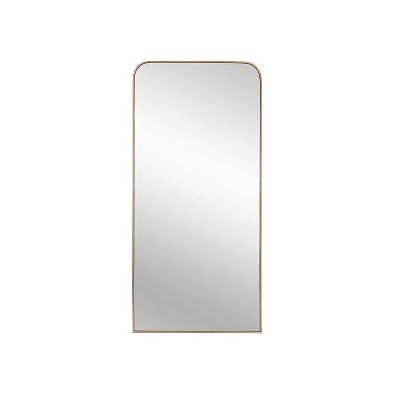 Calabasas Floor Mirror-Sunpan-SUNPAN-106554-MirrorsBrushed Brass-7-France and Son