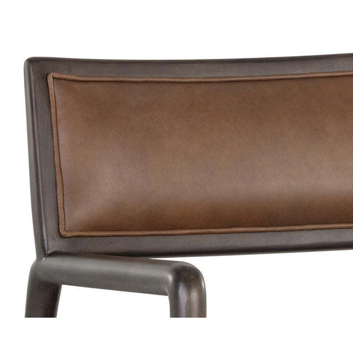Damien Lounge Chair-Sunpan-SUNPAN-106562-Lounge Chairsvintage caramel-Leather-16-France and Son