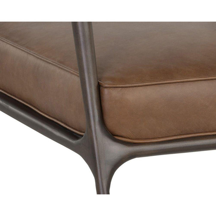 Damien Lounge Chair-Sunpan-SUNPAN-106562-Lounge Chairsvintage caramel-Leather-17-France and Son