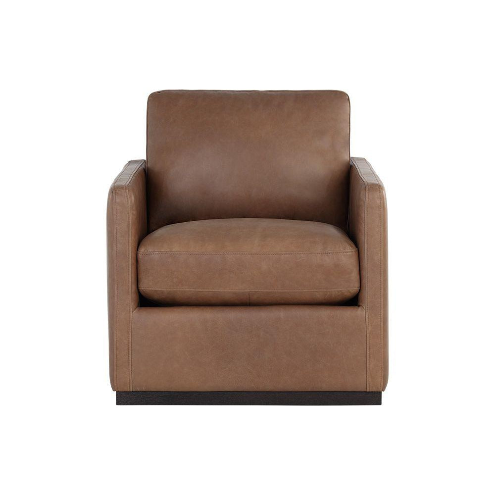 Portman Swivel Lounge Chair-Sunpan-SUNPAN-106586-Lounge Chairsmarseille camel-4-France and Son