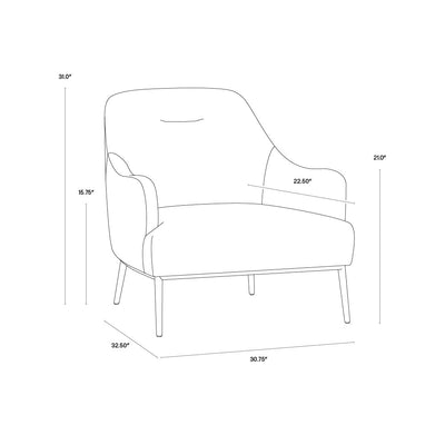 Cameron Lounge Chair-Sunpan-SUNPAN-106594-Lounge ChairsNono Petrol-11-France and Son