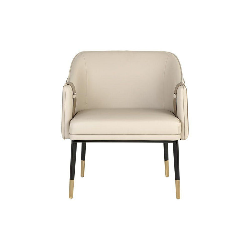Carter Lounge Chair-Sunpan-SUNPAN-106723-Lounge Chairsnapa black/napa cognac-13-France and Son