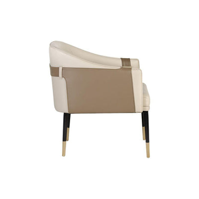 Carter Lounge Chair-Sunpan-SUNPAN-106723-Lounge Chairsnapa black/napa cognac-14-France and Son