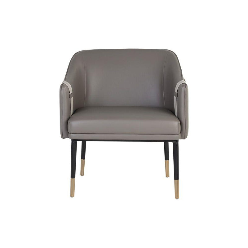 Carter Lounge Chair-Sunpan-SUNPAN-106723-Lounge Chairsnapa black/napa cognac-20-France and Son