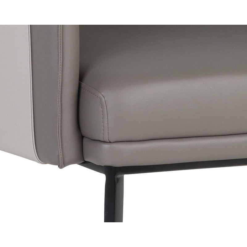 Carter Lounge Chair-Sunpan-SUNPAN-106723-Lounge Chairsnapa black/napa cognac-23-France and Son
