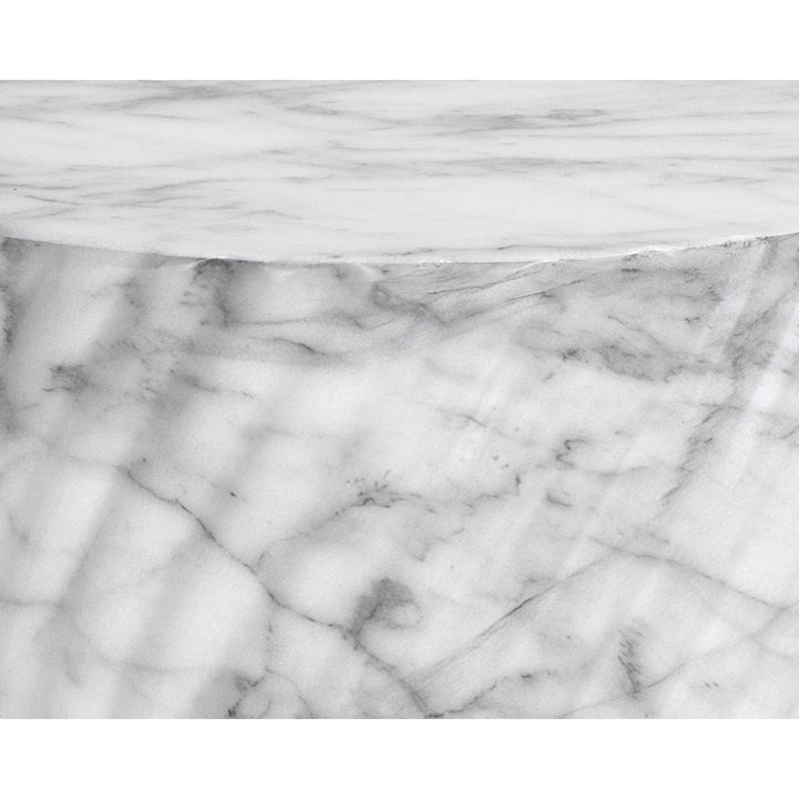 Cara End Table - Marble Look - Grey-Sunpan-SUNPAN-106775-Side TablesGrey-6-France and Son