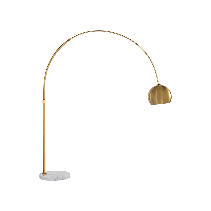 Vern Floor Lamp - Brass-Sunpan-SUNPAN-106797-Floor Lamps-1-France and Son