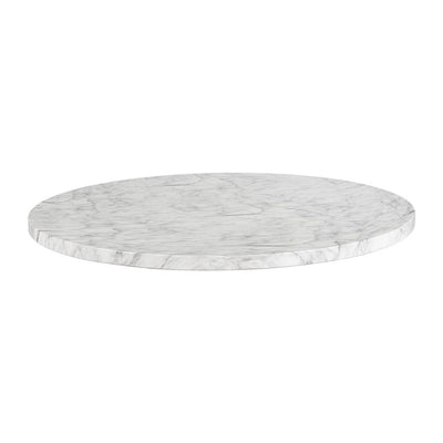 Cypher Dining Table-Sunpan-SUNPAN-106863-Dining TablesTop-White Faux Marble-Concrete-12-France and Son