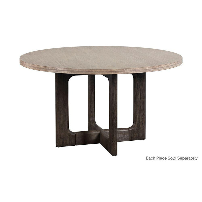 Cypher Dining Table-Sunpan-SUNPAN-106863-Dining TablesTop-White Faux Marble-Concrete-10-France and Son