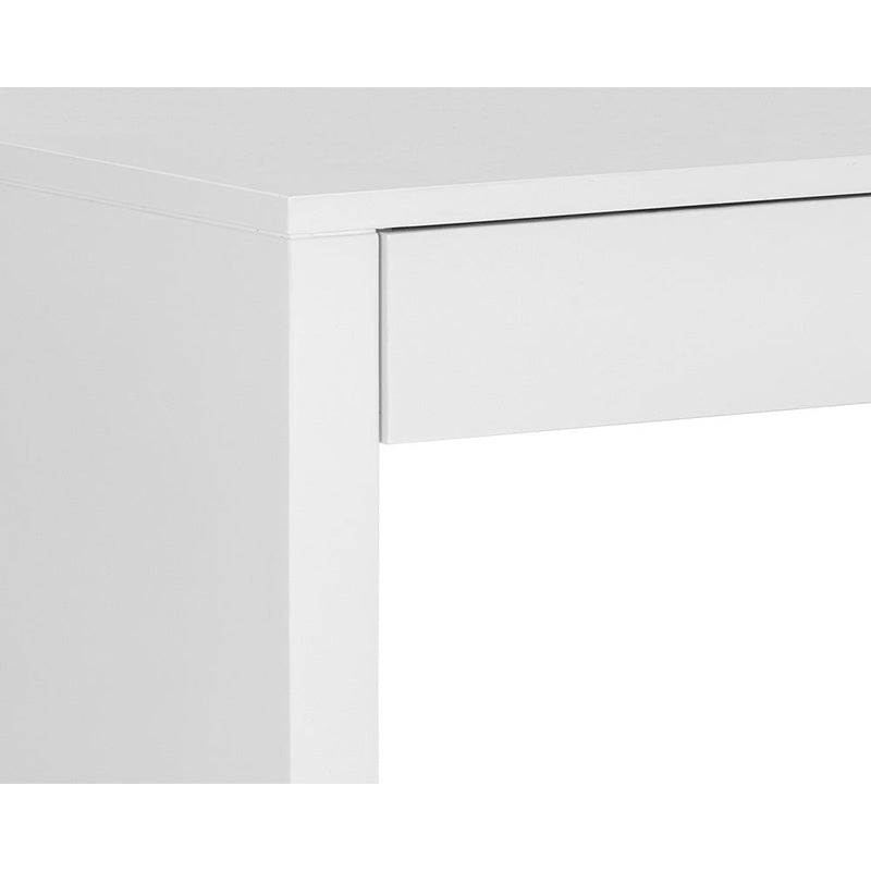 Dutad Desk - High Gloss White-Sunpan-SUNPAN-106901-Desks-5-France and Son
