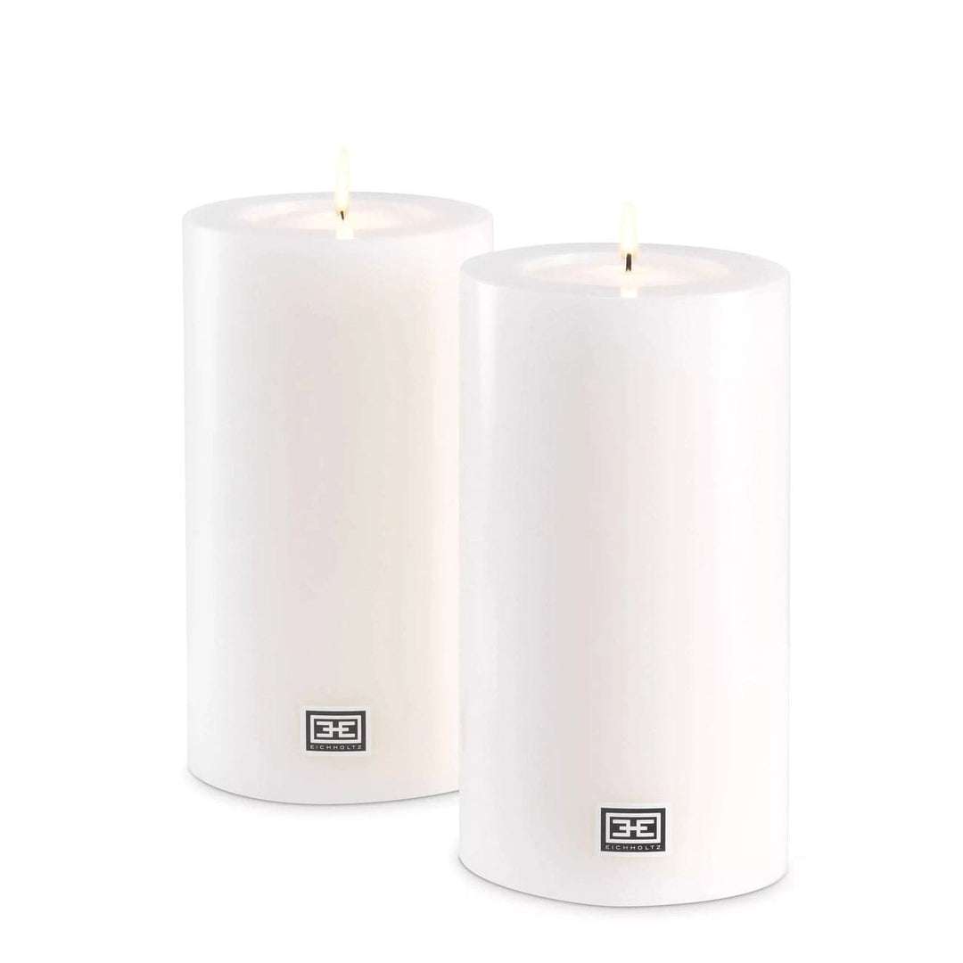 Artificial Candle ø 10 x H. 18 cm Set Of 2-Eichholtz-EICHHOLTZ-106947-Decor-1-France and Son