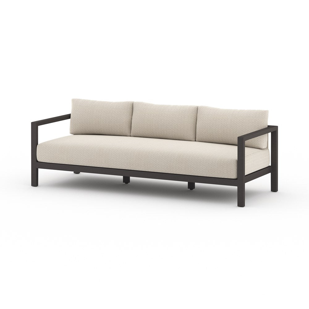 Sonoma Outdoor Sofa-88"-Four Hands-FH-106951-016-Outdoor SofasBronze Aluminum / Ivory Strap-Faye Sand-23-France and Son