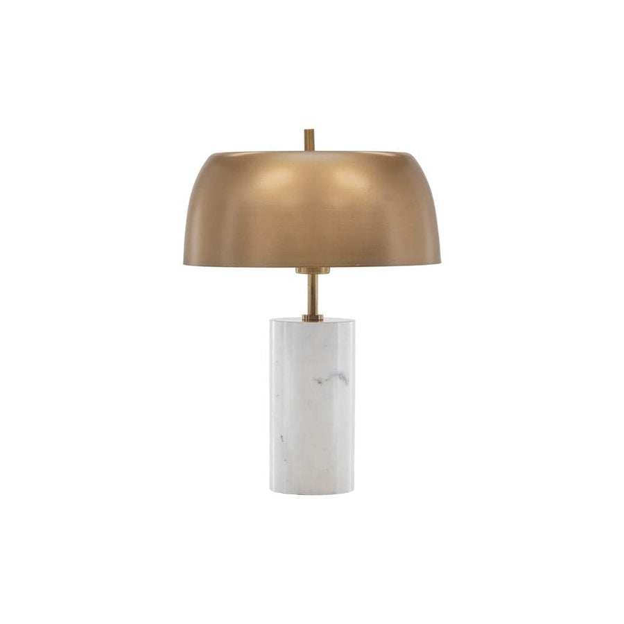 Aludra Table Lamp-Sunpan-SUNPAN-106980-Table LampsWhite Marble Gold-4-France and Son