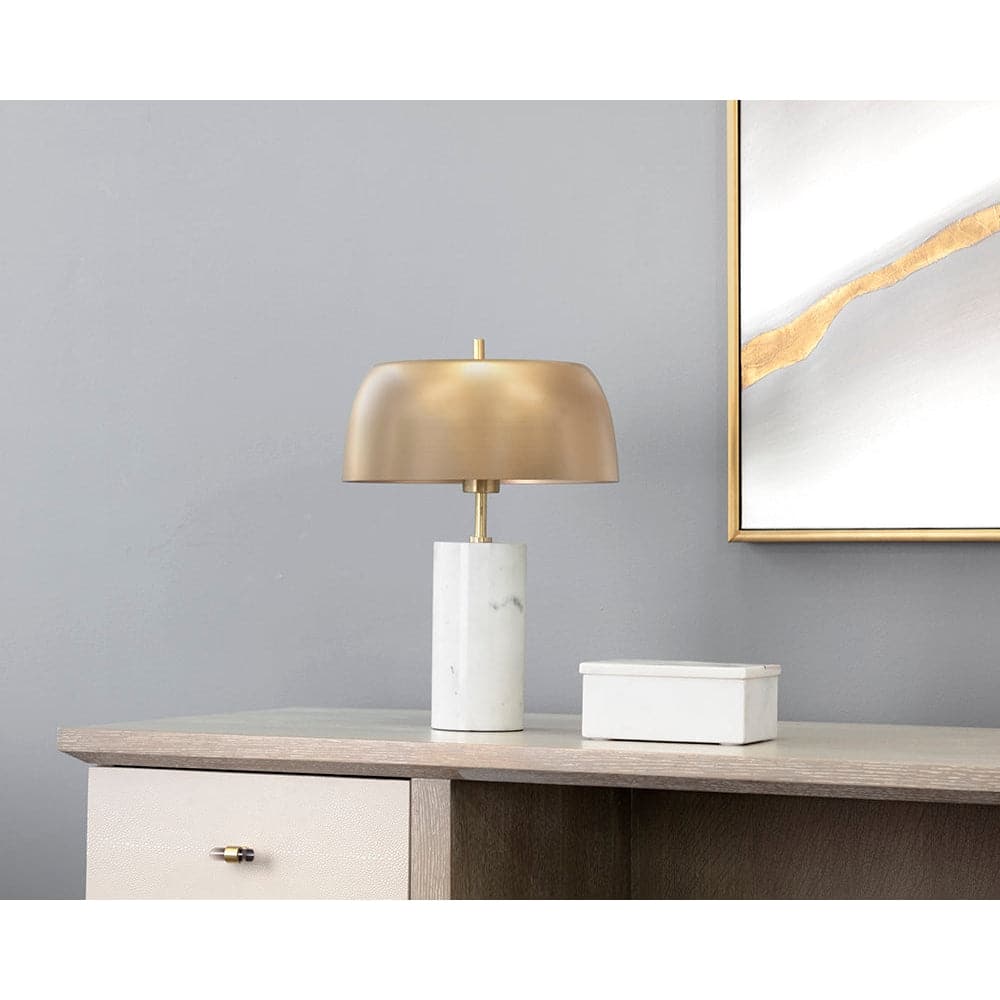 Aludra Table Lamp-Sunpan-SUNPAN-106979-Table LampsAntique Silver-3-France and Son