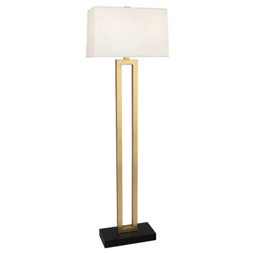 Doughnut Floor Lamp-Robert Abbey Fine Lighting-ABBEY-106X-Floor LampsNatural Brass-3-France and Son