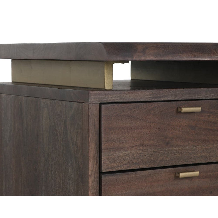 Lewis Desk - Dark Brown-Sunpan-SUNPAN-107009-Desks-7-France and Son