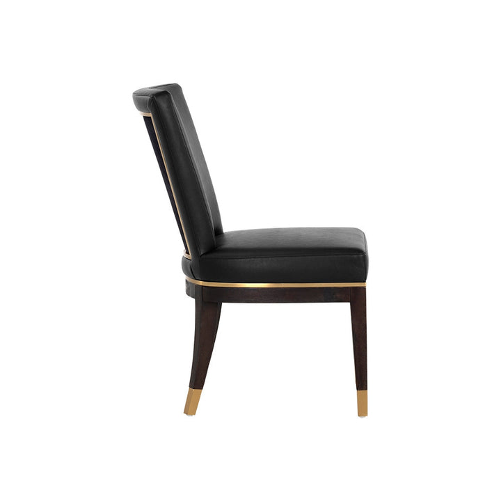 Alister Dining Chair-Sunpan-SUNPAN-107018-Dining ChairsBravo Black / Abbington Black-5-France and Son