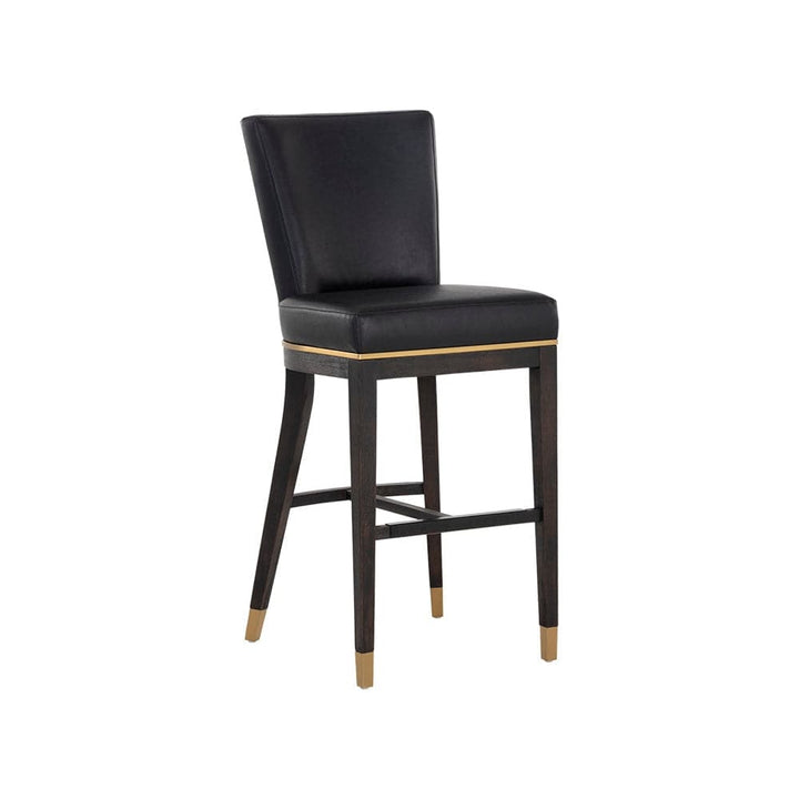 Alister Counter Stool & Barstool-Sunpan-SUNPAN-107020-Stools & OttomansBarstool-Bravo Black / Abbington Black-4-France and Son