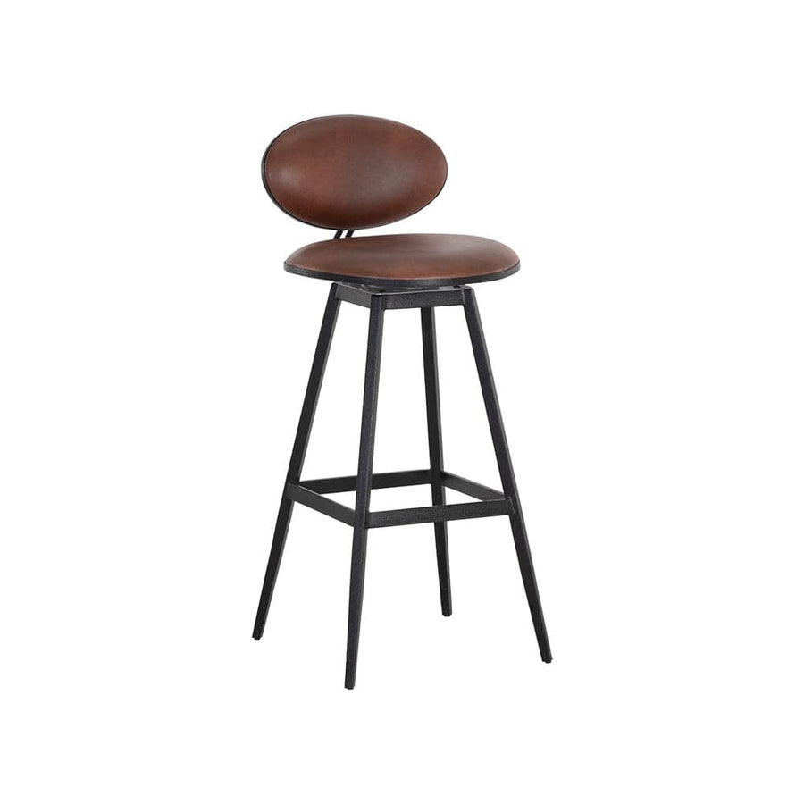 Ember Swivel Stool Bravo Cognac-Sunpan-SUNPAN-107065-Bar StoolsBarstool-1-France and Son