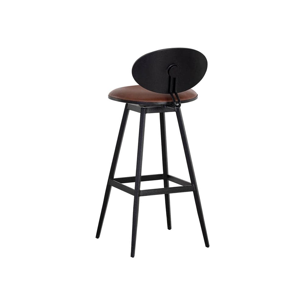 Ember Swivel Stool Bravo Cognac-Sunpan-SUNPAN-107065-Bar StoolsBarstool-5-France and Son