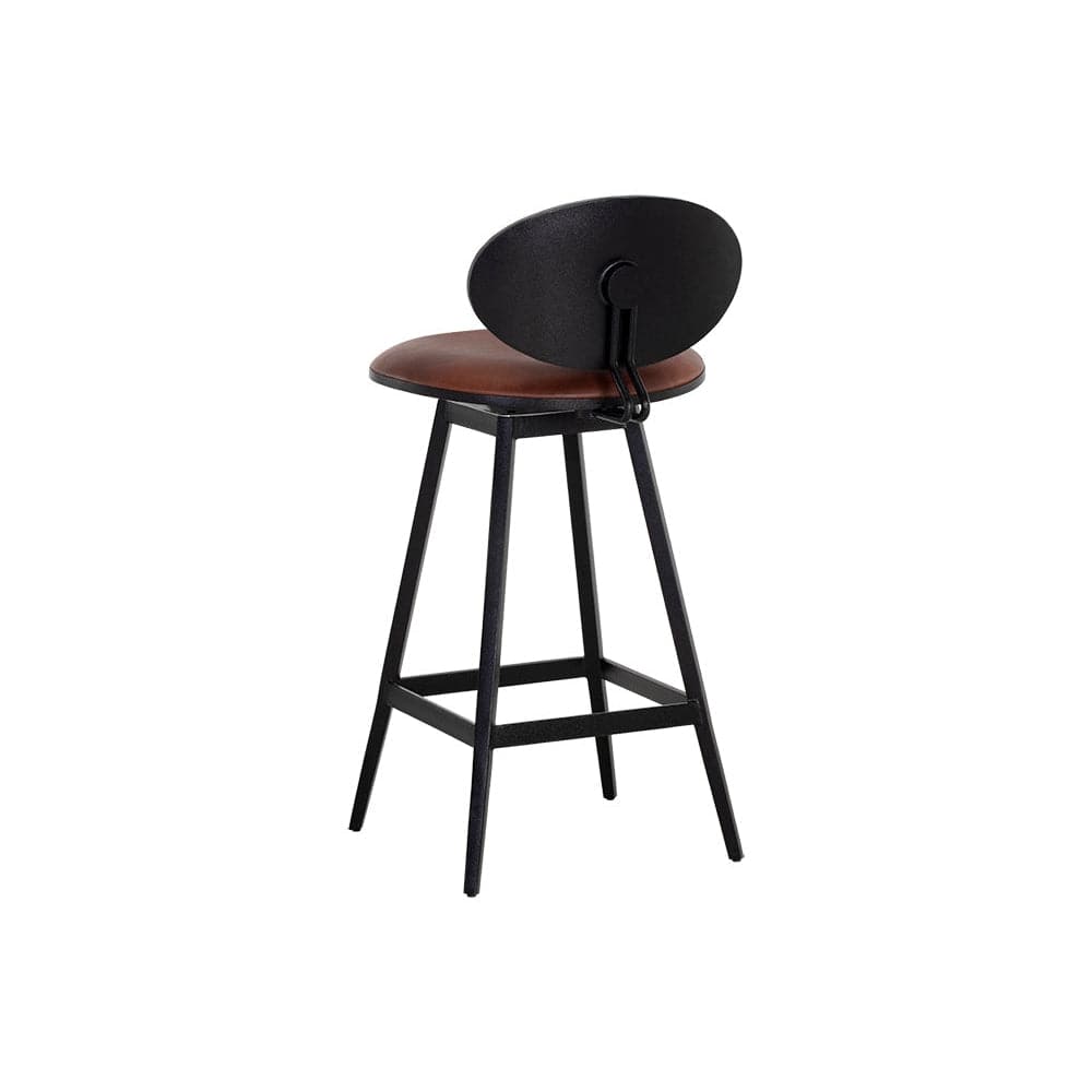 Ember Swivel Stool Bravo Cognac-Sunpan-SUNPAN-107065-Bar StoolsBarstool-6-France and Son