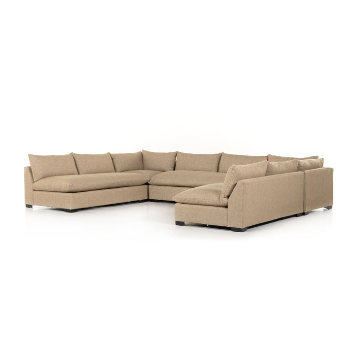 Grant Sectional-Four Hands-FH-107174-003-Sectionals5-Piece Sectional-Heron Sand-17-France and Son