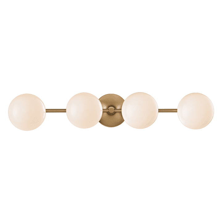 Fleming 4 Light Bath Bracket-Hudson Valley-HVL-4744-AGB-Bathroom LightingAged Brass-1-France and Son