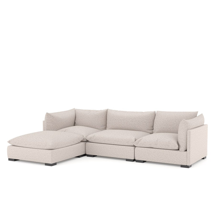Westwood Sectional with Ottoman-Four Hands-FH-107201-003-Sectionals3-Pc Sectional-Bayside Pebble-7-France and Son