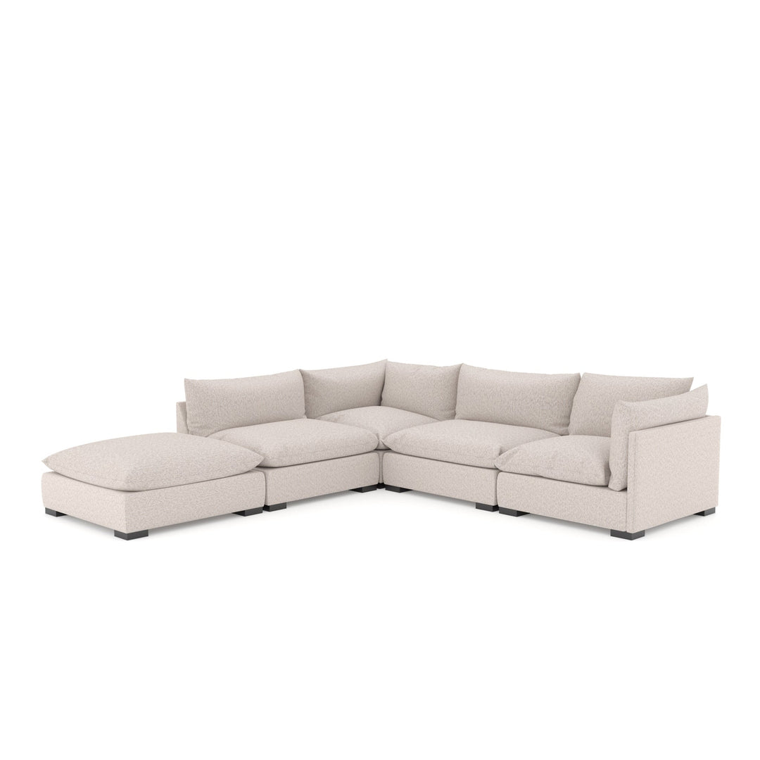 Westwood Sectional with Ottoman-Four Hands-FH-107202-003-Sectionals4-Pc Sectional-Bayside Pebble-11-France and Son